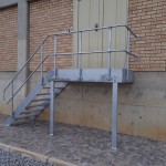 Galvanized handrails